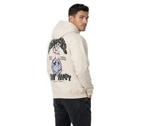 Sublevel Herren Sweathoodie Kapuzenpullover mit Print White M
