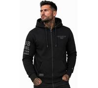 Sublevel Herren Zip Kapuzenpullover NIK Black H10608BC21524A4NO-M
