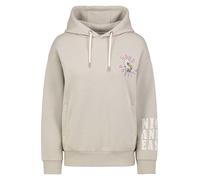 Sublevel Hoodie, Sweat-Kapuzensweatshirt, Oversized, mit Backprint, für Damen beige S