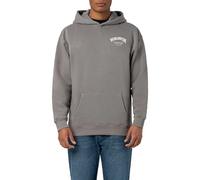 Sublevel Hoodie mit Adler Backprint, Oversized, mit Kapuze, Kängurutasche, Streetwear für Herren Middle-Grey M