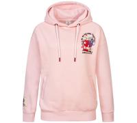 Sublevel Hoodie Sweater Kapuzenpullover Übergangs Kapuzen Sweatshirt Backprint mit Motive, Farbe:20O-Light Rose, Größe:S (36)