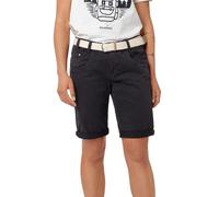 Sublevel Sommer Stoffbermuda mit Flechtgürtel viele Farben Dark-Grey L