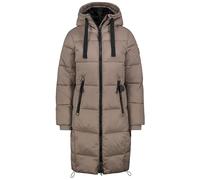Sublevel Damen Winter Steppmantel - Langer, Warmer Mantel mit Kapuze für Kalte Wintertage brown XL