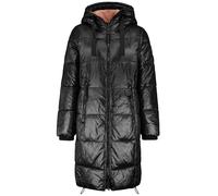 Sublevel Damen Winter Steppmantel - Langer, Warmer Mantel mit Kapuze für Kalte Wintertage Black L