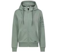 Sublevel Sweatjacke Hoodie Sweater Kapuzenpullover Übergangsjacke Frühlings, Farbe:Mineral Green., Größe:XS (34)