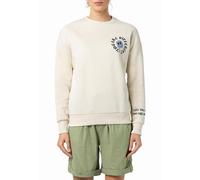 Sublevel Sweatshirt, Oversized, Langarm, mit Backprint, Bequem, Trendy, Frauen Light-beige M