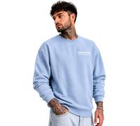 Sublevel Urban Edition Herren Oversize Sweater Streetwear Casual Baumwollmix RainyBlue M
