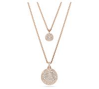 Sublima Anhänger im Lagenlook, Weiß, 18K Roségoldbeschichtet OS