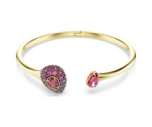 Sublima Armreif, Tropfenschliff, Rot, 18K goldbeschichtet S
