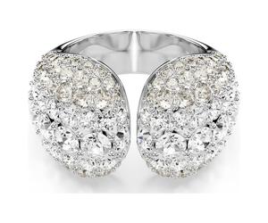 Sublima Cocktailring, Rundschliff, Weiß, Rhodiniert 60