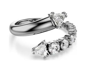 Sublima Offener Ring, Verschiedene Schliffe, Weiß, Rutheniert 58