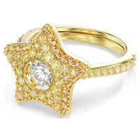 Sublima Ring, Rundschliff, Stern, Mehrfarbig, 18K goldbeschichtet 50-55