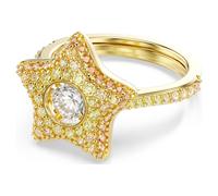Sublima Ring, Rundgröße, Stern, Lila, 18 Karat Gold-Finish