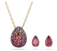 Sublima Set, Set (2), Tropfenschliff, Rot, 18K goldbeschichtet OS