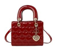 SuChengSS Tasch UmhäNgetasche Damen Sticked Square Crossbody Tasche Für Frauen Kleiner Vielseitiger Schulterhandtaschen Mode Accessoire-rot-große Größe 9 * 3, 94 * 7, 48 Zoll