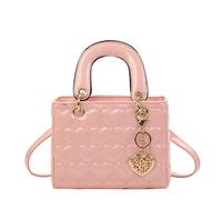 SuChengSS UmhäNgetasche Damen Sticked Square Crossbody Tasche Für Frauen Kleiner Vielseitiger Schulterhandtaschen Mode Accessoire-rosa-große Größe 9 * 3, 94 * 7, 48 Zoll