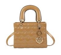 SuChengSS UmhäNgetasche Damen Sticked Square Crossbody Tasche Für Frauen Kleiner Vielseitiger Schulterhandtaschen Mode Accessoire-khaki-große Größe 9 * 3, 94 * 7, 48 Zoll