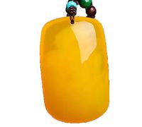 Sudemota Halsketten Natürliche Bienenwachs-Bernstein-Anhänger-Halskette for Männer und Frauen