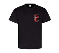 Sudeten Landsmann Sudetenland Wappen Adler Vertrieben Logo T Shirt #20134, Größe:L, Farbe:Schwarz