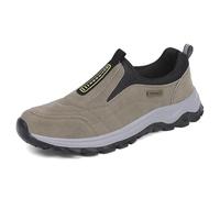 Sudychen Orthopädische Schuhe Herren Extra Breite Slip On Walking Schuhe Freizeitschuhe Leichte Outdoor Sports und Alltag Schwarz Blau