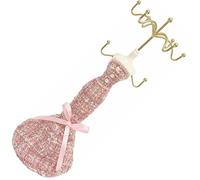 SueaLe Stilvoller Schmuckhalter Aus Stoff Und Metall Mit Menschlichem Figurendesign Stabiler Platzsparender Ohrring Amulett Display Kompakter Schmuck Organizer