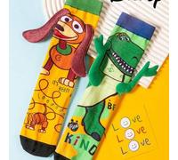 Süße 3D Disney Kinder Verrückte Rennen Mickey Überknie Socken, modische Kinder Party Kniestrümpfe, hochwertige Geschenke, Schulanfangszeit, lustige un