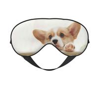 Süße Corgi-Druck, weiche Verdunkelungs-Augenmaske, Reise-Augenmaske, Seitenschläfer-Augenabdeckungen, Schlaf-Augenmaske für Männer und Frauen