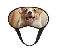 Süße Corgi-Schlafmaske für Seitenschläfer, Verdunkelungs-Augenmaske für Damen und Herren, Nulldruck-Schlafmasken, weiche, atmungsaktive Augenabdeckung, bequeme Augenbinde, Lidschatten für Nachtschlaf