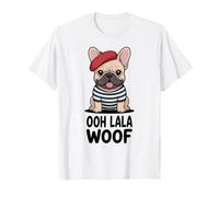 Süße französische Bulldogge, Ooh Lala Woof Frenchie Dog T-Shirt