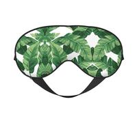 Süße grüne Palmenblätter, Schlafmaske, elastisches Band, Reisen und Nickerchen, weiche Augenabdeckung für Reisen, Yoga, Nickerchen