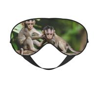 Süße kleine Affen Druck, weiche Verdunkelungs-Augenmaske, Reise-Augenmaske, Seitenschläfer-Augenabdeckungen, Schlaf-Augenmaske für Männer und Frauen