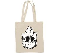 Süße kleine Eule Smart Glasses Art natürliche Baumwoll-Tragetasche, Weiß