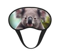 Süße Koala-Schlafmaske für Damen und Herren, Augenmaske zum Schlafen, lichtblockierend, Schlafmaske mit elastischem Band, Augenbinde für Flugschläfer, weich, atmungsaktiv, Reiseaugenabdeckung für