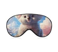 Süße Koala-Schlafmaske, weich, bequem, Augenmaske mit verstellbarem Riemen, Augenschutz, Augenschatten für Männer und Frauen, Arbeit, Reisen