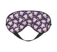 Süße lila Koala Schlafmaske, Augenmasken für Schlaf Doppelseitige Schlafmasken für Damen Herren, Verdunkelung Augenabdeckungen zum Schlafen, Reisen