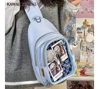 Süße Lolita Ita Tasche Damen Kawaii Japanischer Collegestudent Umhängetasche Preppy Stil Kleine Nylon Rucksack Transparente Klare Ita Tasche 10CM Pupp