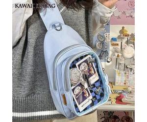 Süße Lolita Ita Tasche Damen Kawaii Japanischer Collegestudent Umhängetasche Preppy Stil Kleine Nylon Rucksack Transparente Klare Ita Tasche 10CM Pupp