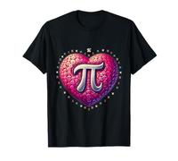 Süße Math Geek Apparel Pi Heart für Damen und Jugendliche T-Shirt