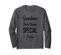 Süße Oma Herz Home Special Daily - Retro Proud Grandma Langarmshirt