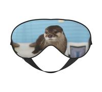 Süße Otter doppelseitige weiche Verdunkelungs-Augenmaske für Nickerchen, Nachtschlaf-Augenmaske