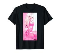 Süße sexy Anime Manga Waifu Rosa Dessous Weibliches Portrait T-Shirt