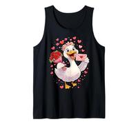 Süße Silly Goose Valentinstag Kokette Schleife Valentinstag Frauen Tank Top
