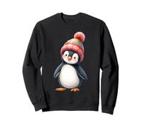 Süßer Baby-Pinguin mit Wintermütze - Cartoon-Stil Sweatshirt