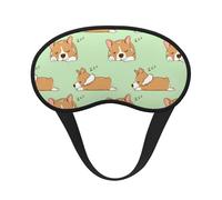 Süßer Corgi-Hund,Vollständige Augenabdeckungen, lichtundurchlässige Schlafmasken, Verdunkelungs-Augenschützer