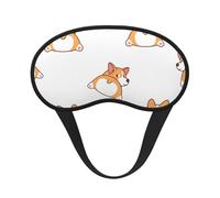 Süßer Corgi-Po,Vollständige Augenabdeckungen, lichtundurchlässige Schlafmasken, Verdunkelungs-Augenschützer