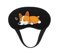 Süßer Corgi schläft,Vollständige Augenabdeckungen, lichtundurchlässige Schlafmasken, Verdunkelungs-Augenschützer