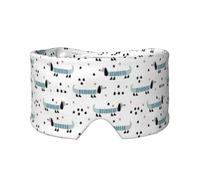 Süßer Dackel, Vollständige Augenabdeckungen, lichtblockierende Augenmaske, Schlafaugen- und Ohrenschützer