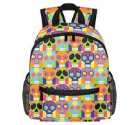 Süßer Kleinkind-Rucksack - Neon-Tier-Mix, moderne Kindertasche für Vorschule, Schule, Mädchen und kleine Kinder, Mehrfarbig 5, 25.4x10x30 CM/10x4x12 in