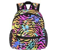 Süßer Kleinkind-Rucksack - Neon-Tier-Mix, moderne Kindertasche für Vorschule, Schule, Mädchen und kleine Kinder, Mehrfarbig 1, 25.4x10x30 CM/10x4x12 in