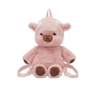 Süßer Plüsch-Rucksack for Damen, großer Stauraum, weiche Plüschtasche mit verstellbarem Riemen, Plüschtier-Taschen for Jungen und Mädchen, Alltags- und Kindergartenbegleiter (Rosa 400x200x100)
